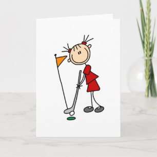 Cartão Putt Do Saco Verde