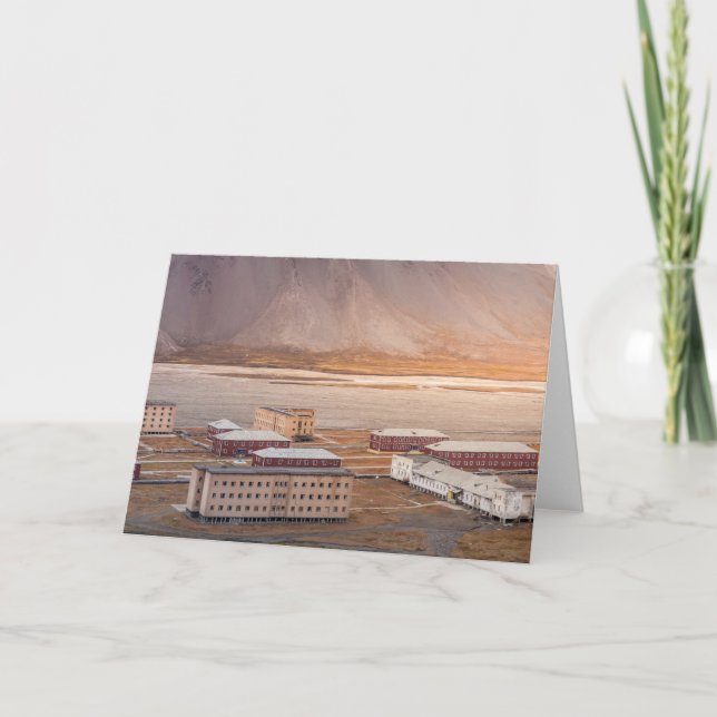 Cartão Pyramiden Svalbard (Frente)