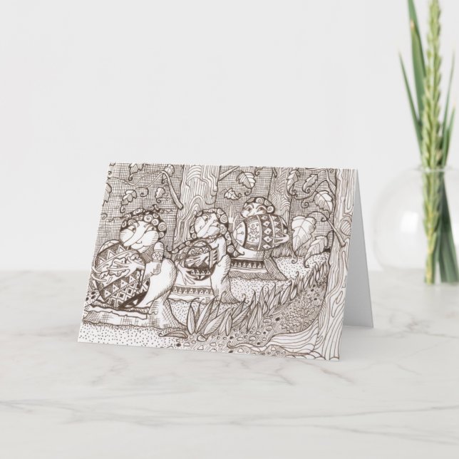 Cartão Pysanky Thieves (Frente)