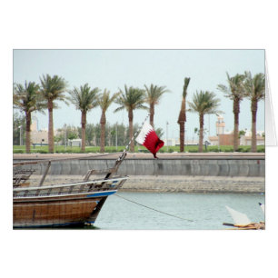 Cartão Qatar de dhow