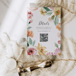 Cartão QR com Detalhes do Convite de Casamento Sof