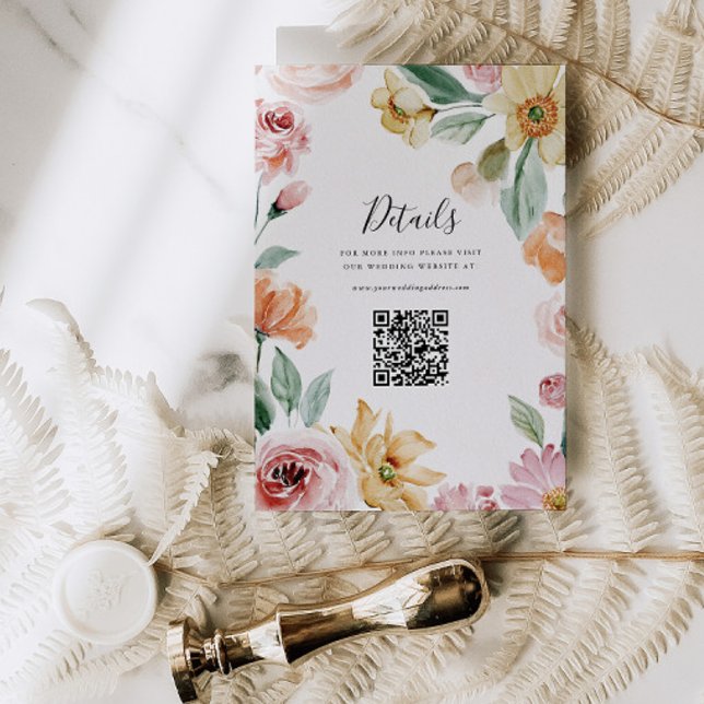 Cartão QR com Detalhes do Convite de Casamento Sof (Criador carregado)