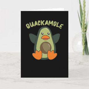 Cartão Quackamole Doce Avocado Pun Avocados