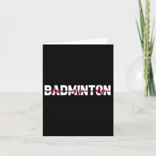 Cartão Quadra de Badminton Raquete - Peteca Raquete Ekg C