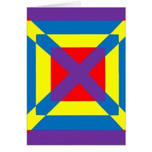 Cartão Quadrado Colorido