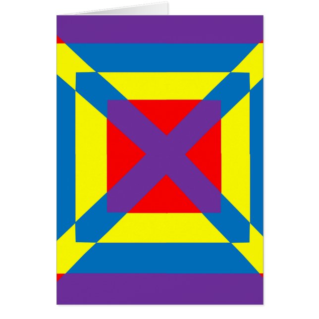 Cartão Quadrado Colorido (Frente)