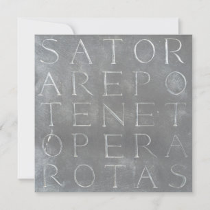 Cartão quadrado das rotas de Sator