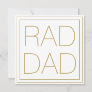 Cartão Quadrado de tipografia minimalista de ouro branco-