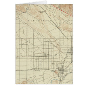 Cartão Quadrângulo de San Bernardino mostrando San Andrea