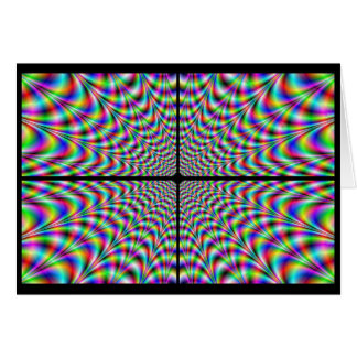 Cartão quadrantes do caos (ilusão óptica)