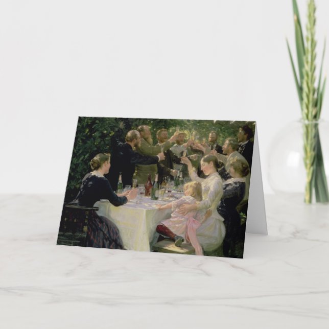 Cartão Quadril anca Hurrah! O partido dos artistas em (Frente)