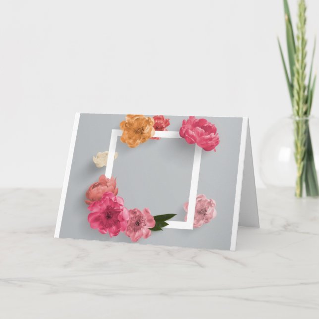 Cartão Quadro da Flor (Frente)