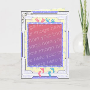 Cartão Quadro de Fotografias para Bebês