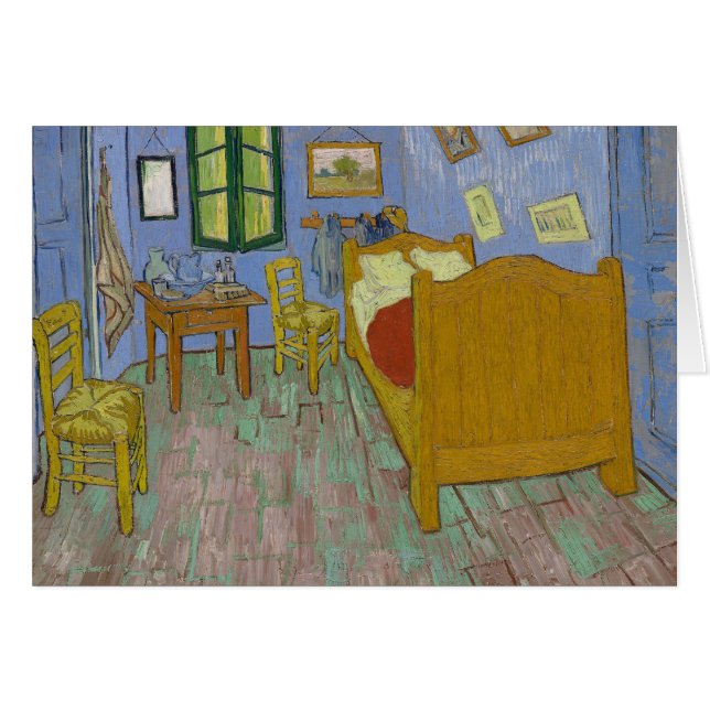 Cartão Quadro do Quarto de Vincent Van Gogh (Frente Horizontal)