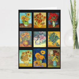 Cartão Quadros de Flores de Van Gogh, Belas Artes,