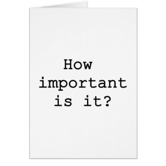 Cartão Qual é a sua importância? | Tipografia de citação