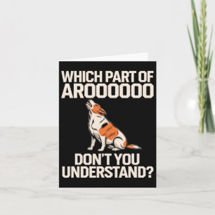 Cartão Qual Parte De Aroooooo Amante De Cachorro Propriet