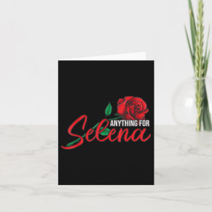 Cartão Qualquer coisa Selenas, Rosas, Rainha do Tejano, S