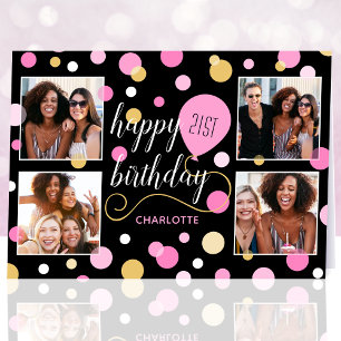 Cartão Qualquer Idade Feliz Aniversário Foto Personalizad
