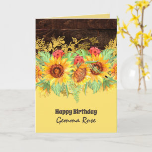 Cartão QUALQUER OCASIÃO Girassóis russos