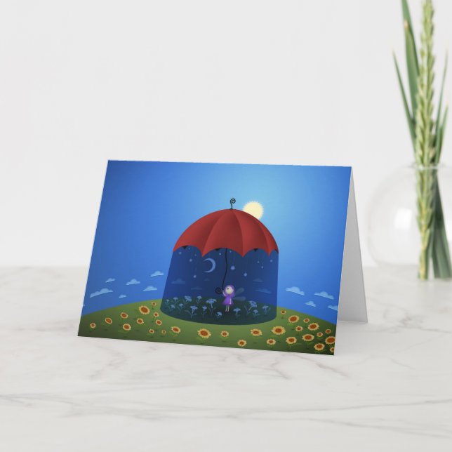 Cartão Quando a noite vier (Frente)