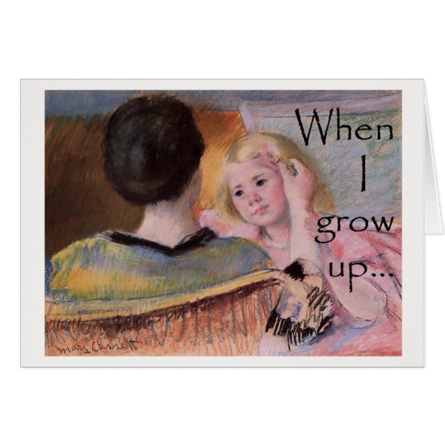 Cartão Quando eu crescer acima… (Frente Horizontal)