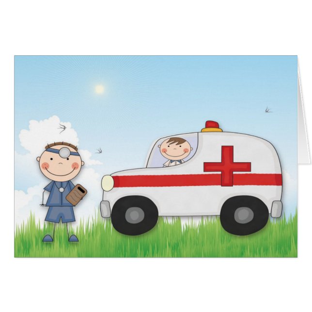 Cartão Quando eu crescer acima 2 (Frente Horizontal)