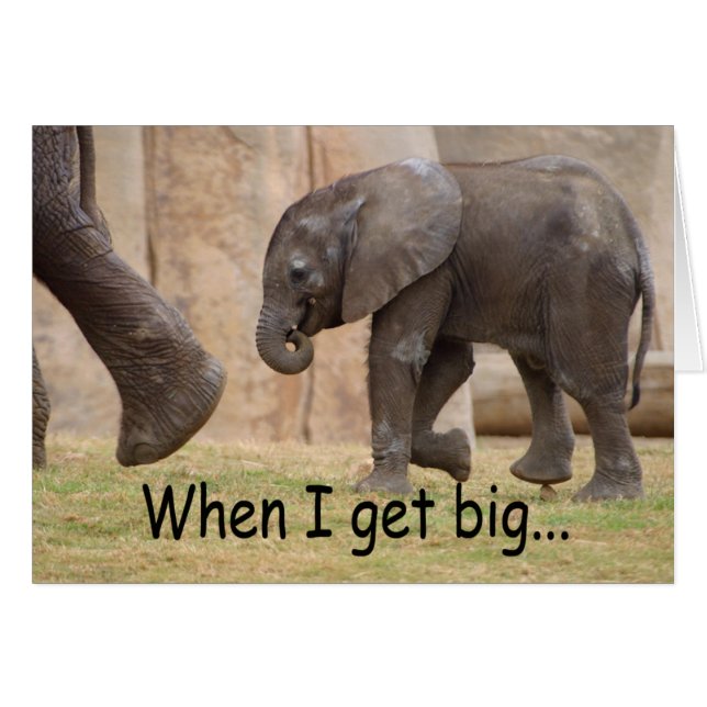 Cartão Quando eu obtiver grande… (Frente Horizontal)
