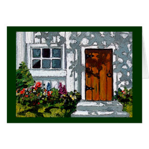 Cartão Quando o deus fecha a porta abre a janela: