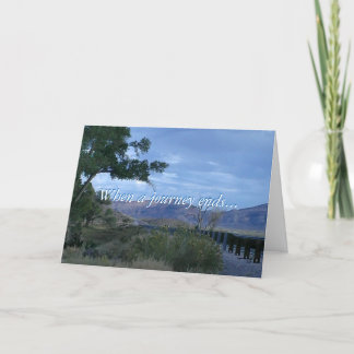 Cartão Quando uma jornada termina