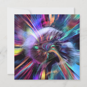 Cartão "Quando Uma Roda Colorido Implodes!"