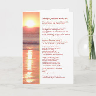 Cartão Quando você entrou na minha vida... Romance