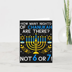 Cartão Quantas Noites De Chanukah_ 6 7 Meme Judaico Engra