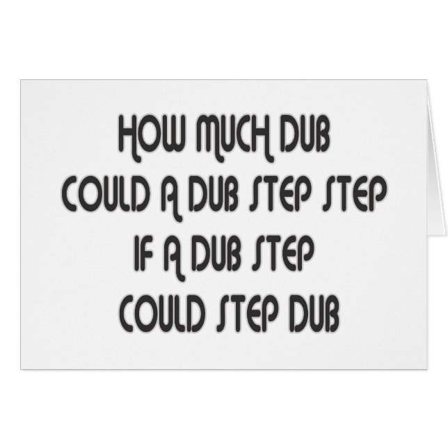 Cartão Quanto etapa do Dub (Frente Horizontal)