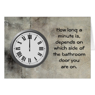 Cartão Quanto tempo.