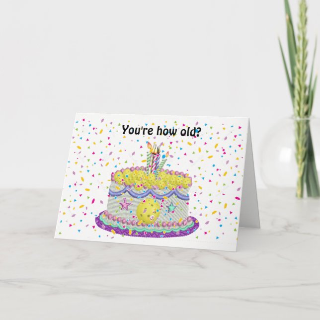 Cartão Quantos Anos de Pickleball Tem? (Frente)