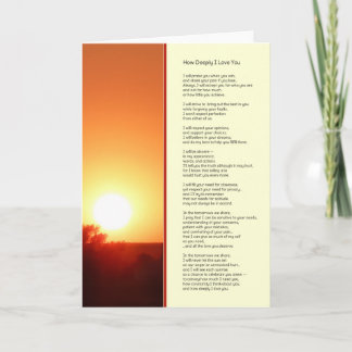 Cartão Quão Profundo Te Amo...