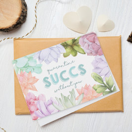 Cartão Quarentena Sucedida Sem Você | Engraçada Srta.