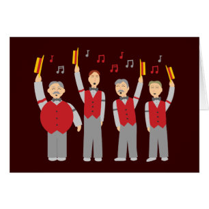 Cartão Quarteto Clássico de Barbershop