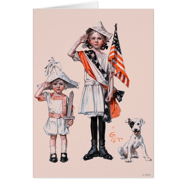 Cartão Quarto de julho (Frente)