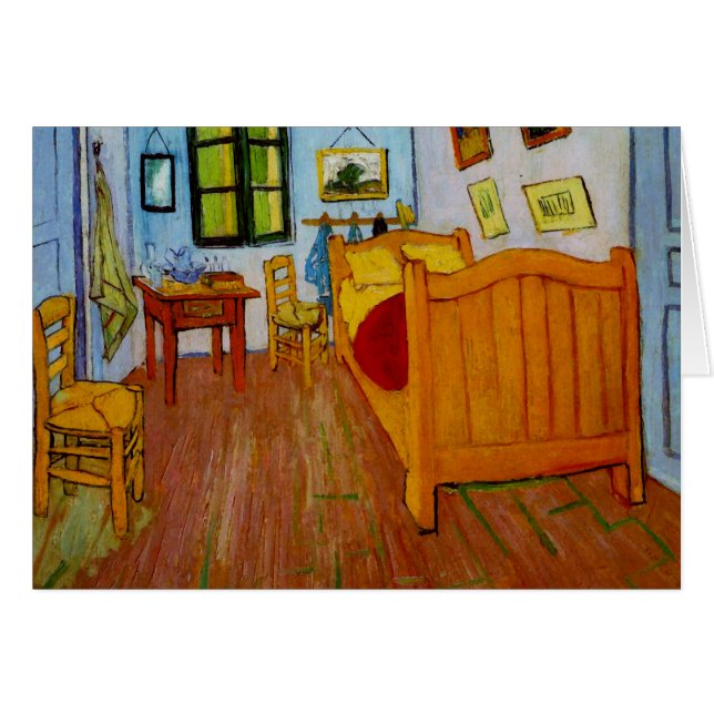 Cartão Quarto em Arles (F482) Van Gogh de Belas Artes (Frente horizontal)