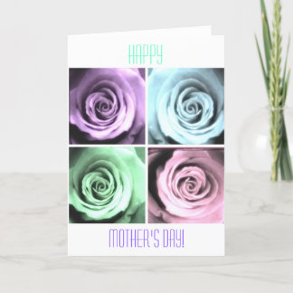 Cartão Quarto: Placa de Dia de as mães Feliz para Rosas P