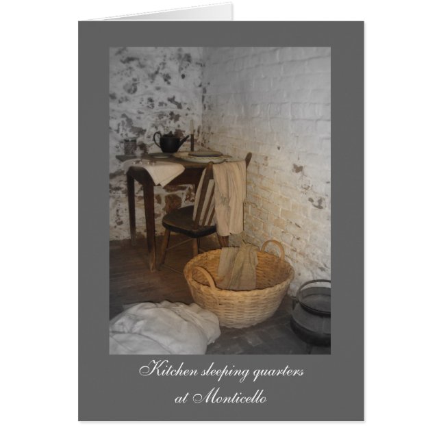 Cartão Quartos de dormir em Monticello (Frente)