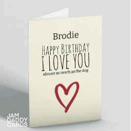 Cartão Quase Tanto Quanto O Aniversário Do Cão