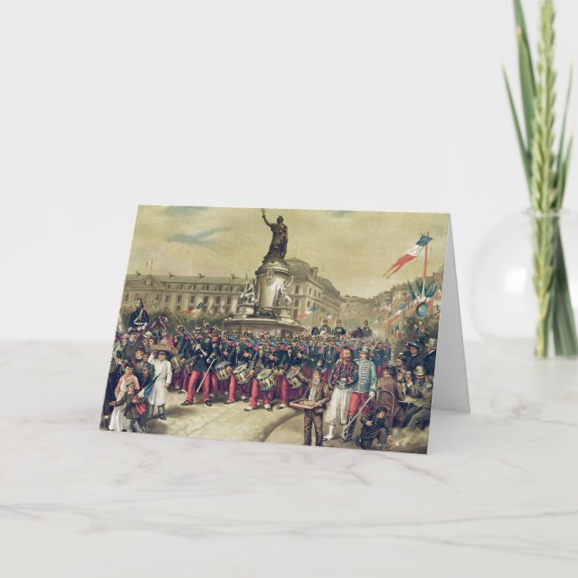 Cartão Quatorze Juillet, 1881 (Frente)