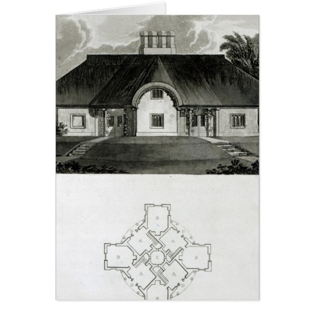 Cartão Quatro Cottages, 1818 (Frente)
