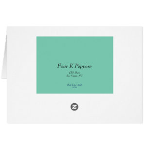 Cartão Quatro pimentas de K