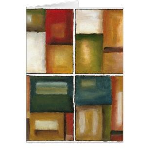 Cartão Quatro Pintura Paneled de Jennifer Goldberger