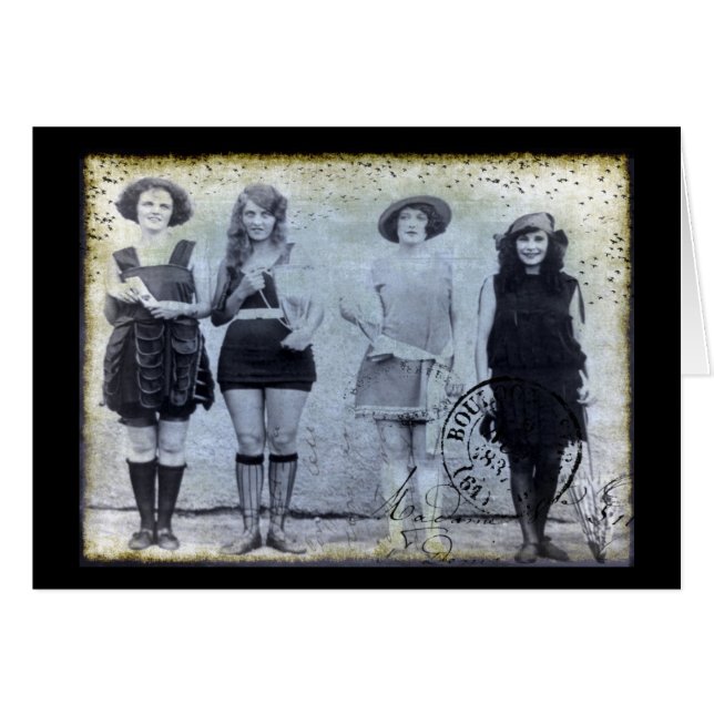 Cartão Quatro vencedores do concurso de beleza (Frente Horizontal)