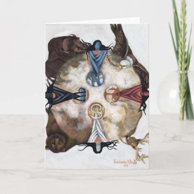 Cartão Quatro ventos sagrados (Frente)